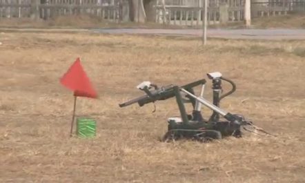 Bomb Disposal Robot Made by Nepali student