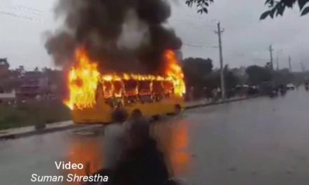 School bus on fire || Ideal Model School || Exclusive…