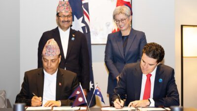 अष्ट्रेलिया र नेपालबीच व्यापार तथा लगानी सम्बन्धी सम्झौता